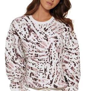 calvin klein performance Womens printed Crop Pullover Top, Size XS